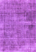 Machine Washable Abstract Purple Modern Area Rugs, wshabs1274pur