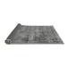 Sideview of Abstract Gray Modern Rug, abs1274gry