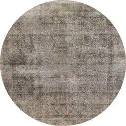 Round Machine Washable Abstract Puce Purple Rug, wshabs1274