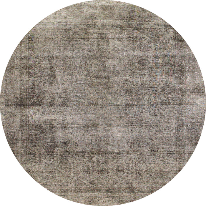 Round Machine Washable Abstract Puce Purple Rug, wshabs1274