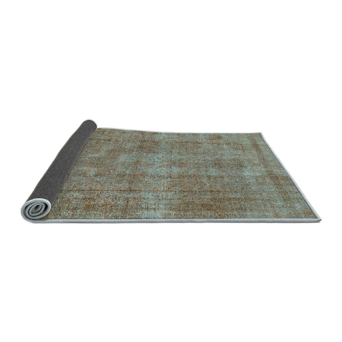 Sideview of Abstract Light Blue Modern Rug, abs1275lblu