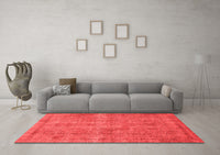 Machine Washable Abstract Red Modern Rug, wshabs1275red