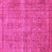 Square Abstract Pink Modern Rug, abs1275pnk