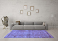 Machine Washable Abstract Blue Modern Rug, wshabs1275blu