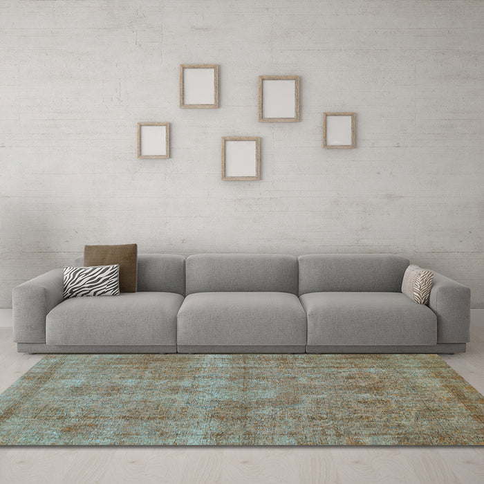 Machine Washable Abstract Light Blue Modern Rug in a Living Room, wshabs1275lblu