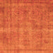 Square Abstract Orange Modern Rug, abs1275org