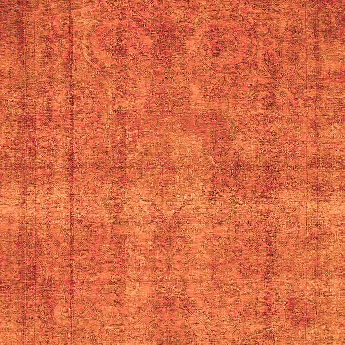 Machine Washable Abstract Orange Modern Area Rugs, wshabs1275org
