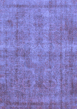Abstract Blue Modern Rug, abs1275blu