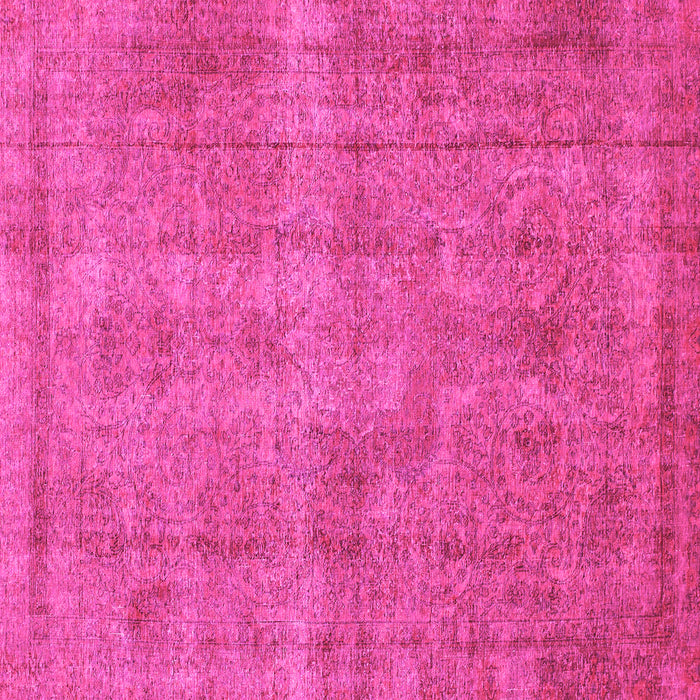 Square Machine Washable Abstract Pink Modern Rug, wshabs1275pnk