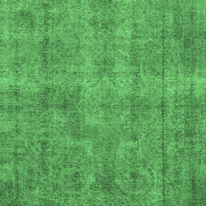 Abstract Emerald Green Modern Rug, abs1275emgrn