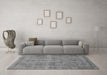 Machine Washable Abstract Gray Modern Rug in a Living Room,, wshabs1275gry