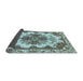 Sideview of Abstract Hazel Green Persian Rug, abs1276