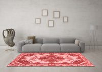 Machine Washable Persian Red Bohemian Rug, wshabs1276red