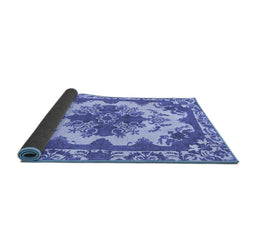 Sideview of Persian Blue Bohemian Rug, abs1276blu