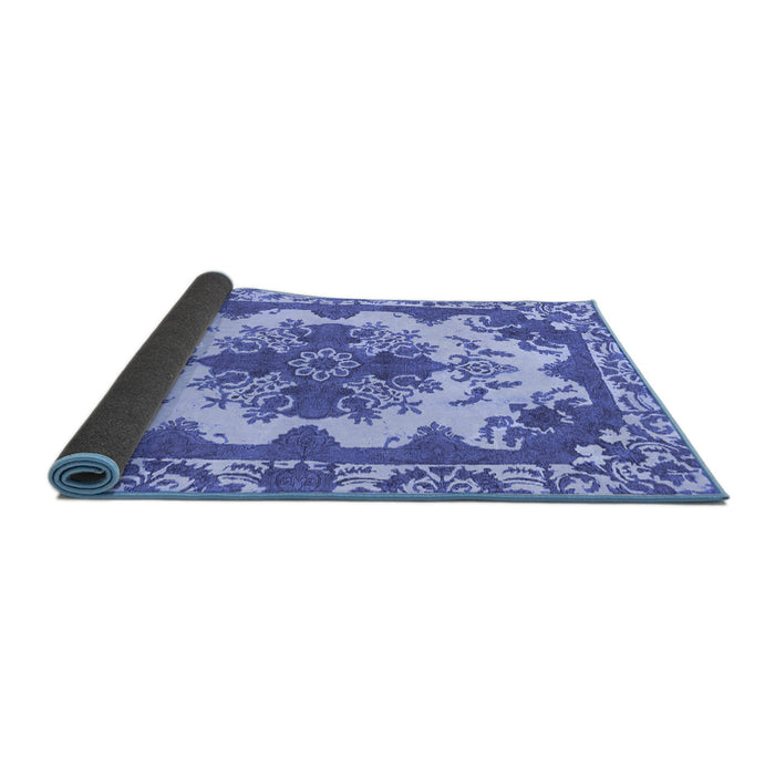 Sideview of Persian Blue Bohemian Rug, abs1276blu