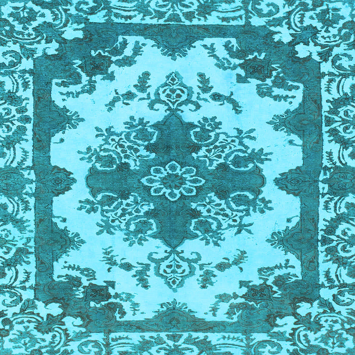 Square Persian Light Blue Bohemian Rug, abs1276lblu