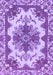 Machine Washable Persian Purple Bohemian Area Rugs, wshabs1276pur