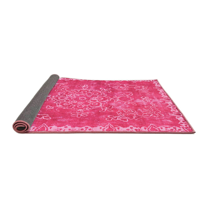 Sideview of Abstract Pink Modern Rug, abs1277pnk