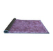 Sideview of Abstract Blue Modern Rug, abs1277blu