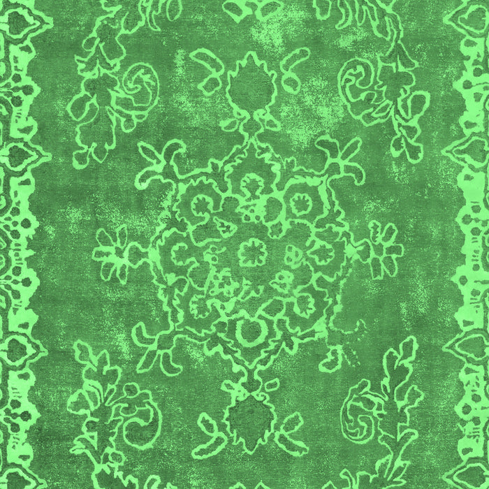 Machine Washable Abstract Emerald Green Modern Area Rugs, wshabs1277emgrn