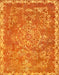 Abstract Orange Red Modern Rug, abs1277