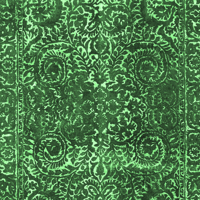 Machine Washable Abstract Emerald Green Modern Area Rugs, wshabs1278emgrn