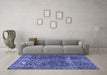 Machine Washable Abstract Blue Modern Rug in a Living Room, wshabs1278blu