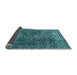 Sideview of Abstract Light Blue Modern Rug, abs1278lblu