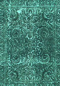 Abstract Turquoise Modern Rug, abs1278turq