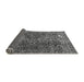 Sideview of Abstract Gray Modern Rug, abs1278gry