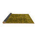 Sideview of Abstract Yellow Modern Rug, abs1278yw