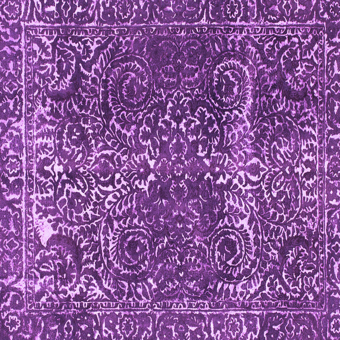 Square Machine Washable Abstract Purple Modern Area Rugs, wshabs1278pur