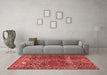 Modern Red Washable Rugs