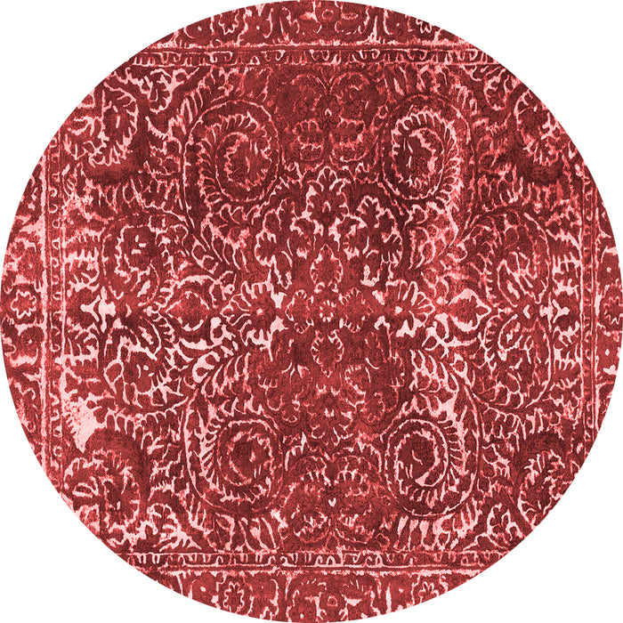 Abstract Red Modern Rug, abs1278red