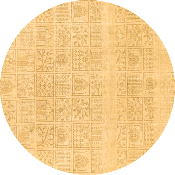 Round Machine Washable Abstract Brown Modern Rug, wshabs1279brn