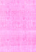 Machine Washable Abstract Pink Modern Rug, wshabs1279pnk