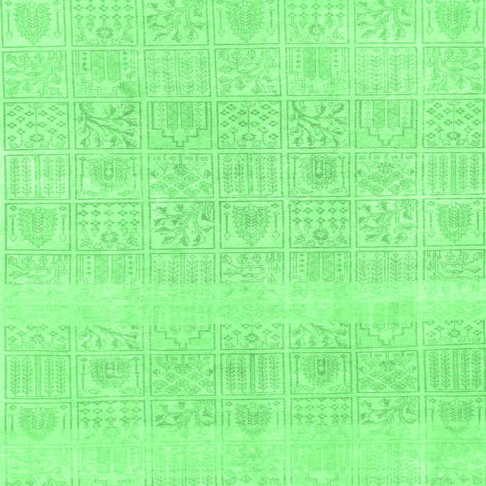 Square Abstract Emerald Green Modern Rug, abs1279emgrn