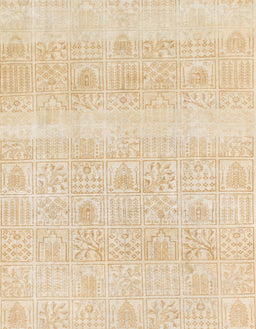 Machine Washable Abstract Yellow Rug, wshabs1279