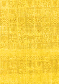 Abstract Yellow Modern Rug, abs1279yw