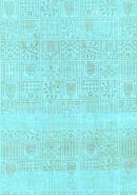 Abstract Light Blue Modern Rug, abs1279lblu