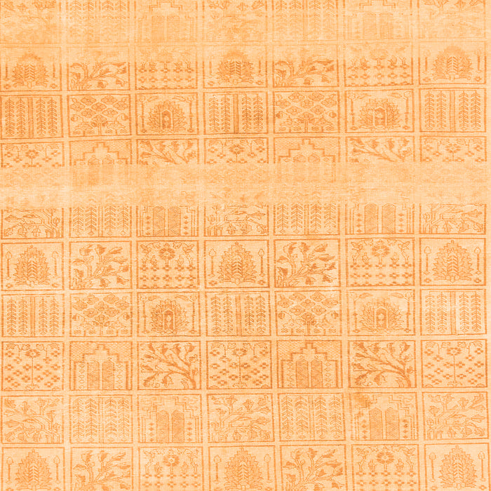 Square Abstract Orange Modern Rug, abs1279org