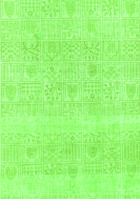 Abstract Green Modern Rug, abs1279grn