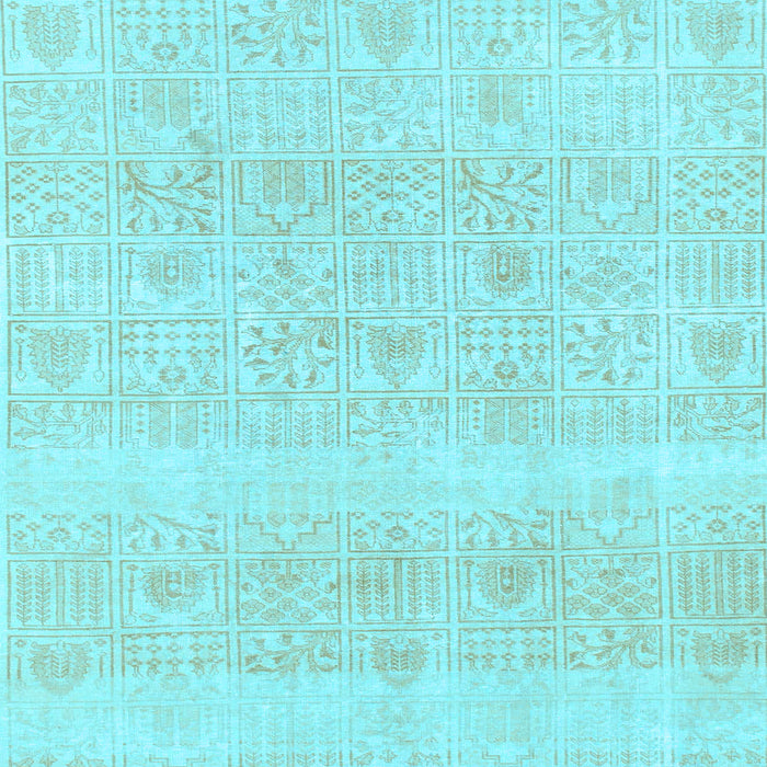Square Machine Washable Abstract Light Blue Modern Rug, wshabs1279lblu