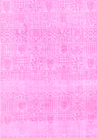 Abstract Pink Modern Rug, abs1279pnk