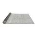 Sideview of Abstract Gray Modern Rug, abs1279gry