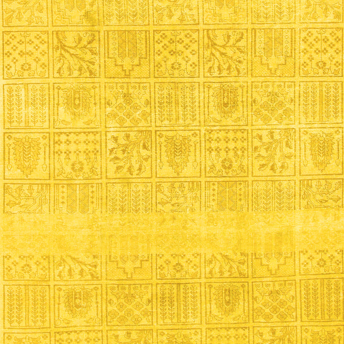 Machine Washable Abstract Yellow Modern Rug, wshabs1279yw