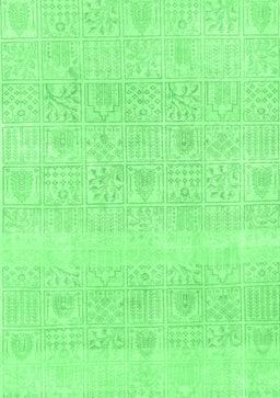 Abstract Emerald Green Modern Rug, abs1279emgrn
