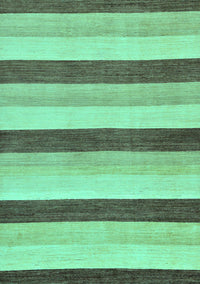 Solid Turquoise Modern Rug, abs127turq