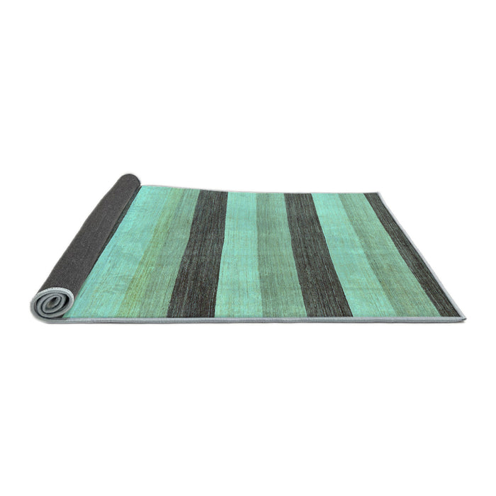 Sideview of Solid Light Blue Modern Rug, abs127lblu