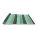 Sideview of Solid Light Blue Modern Rug, abs127lblu